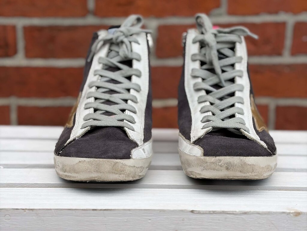 Golden Goose Suede Francy Gold Star Athletic Sneaker - Size 7