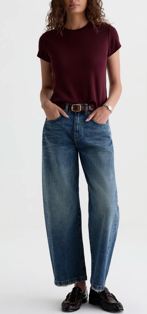 AG Los Angeles Hattie High Rise Barrel Jeans - size 26