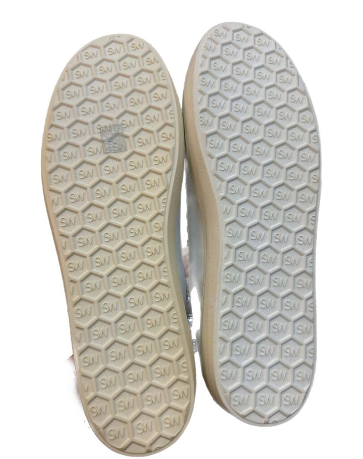 Stuart Weitzman Goldie Crystal Embellished Leather Sneaker - Size 9