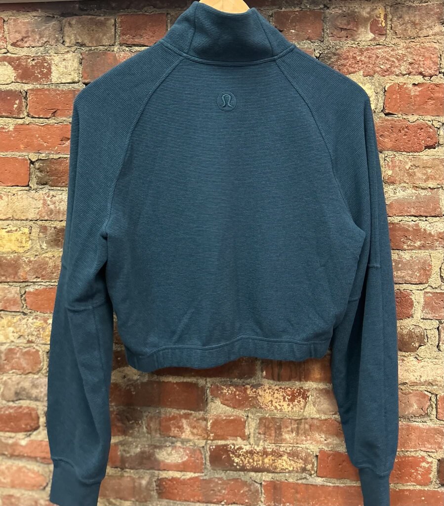 Lululemon Waffle Scuba Cropped Funnel-Neck Half Zip - Size Small