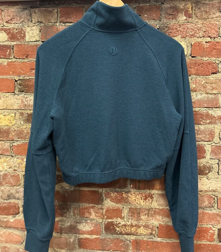 Lululemon Waffle Scuba Cropped Funnel-Neck Half Zip - Size Small