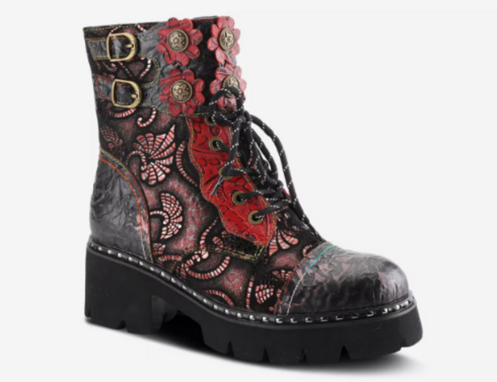 L'artiste Limitless Bootie in Red - Size 40