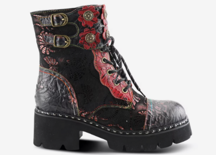 L'artiste Limitless Bootie in Red - Size 40