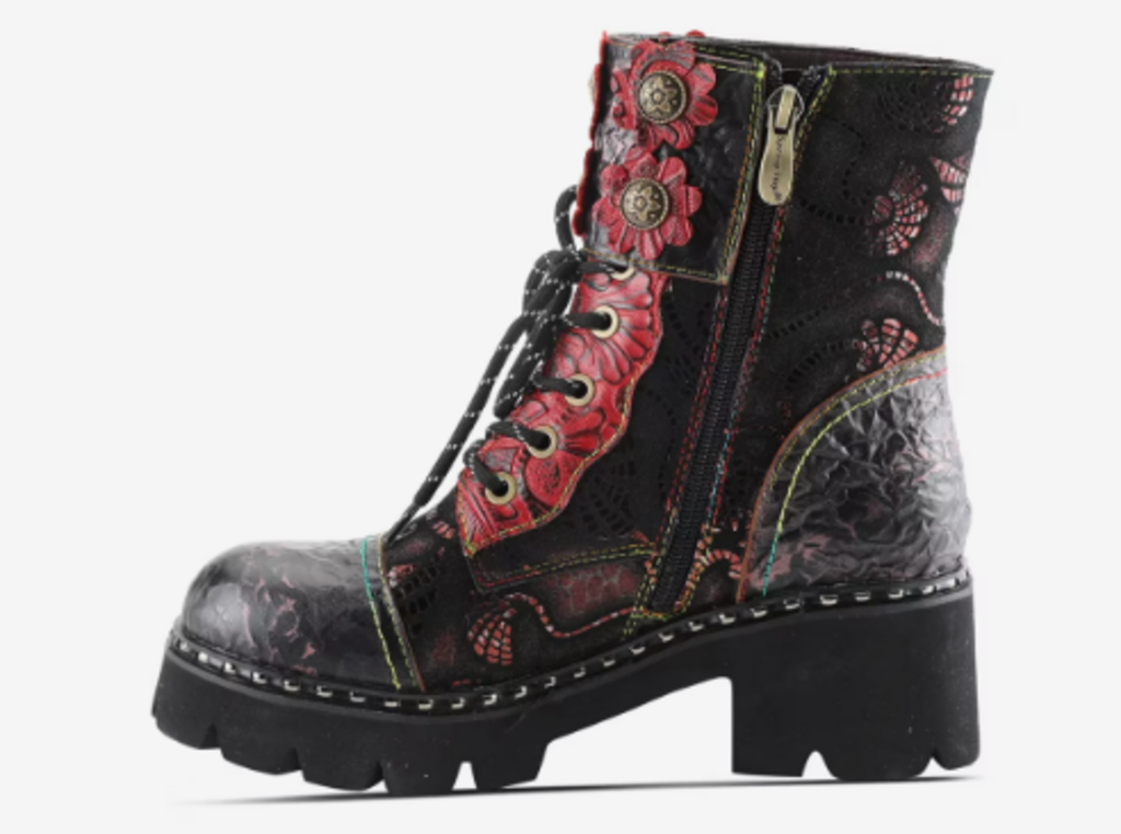 L'artiste Limitless Bootie in Red - Size 40