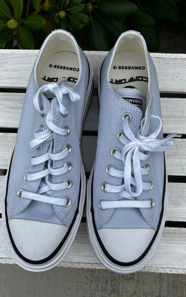 Converse Chuck Taylor All Star Lift Double Stack Platform in Blueberry Ice - Size 8