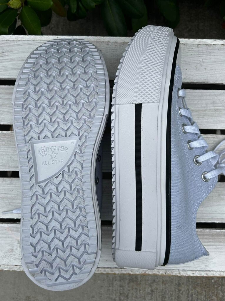 Converse Chuck Taylor All Star Lift Double Stack Platform in Blueberry Ice - Size 8