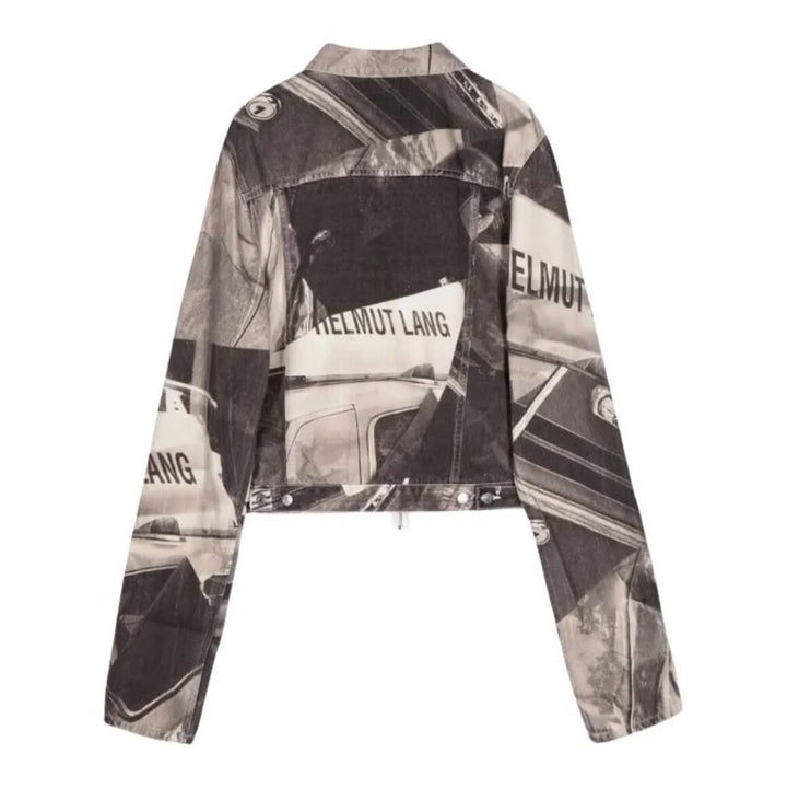 Helmut Lang Car Print Denim Shirt Jacket NWT - Size XL (Retail $595)