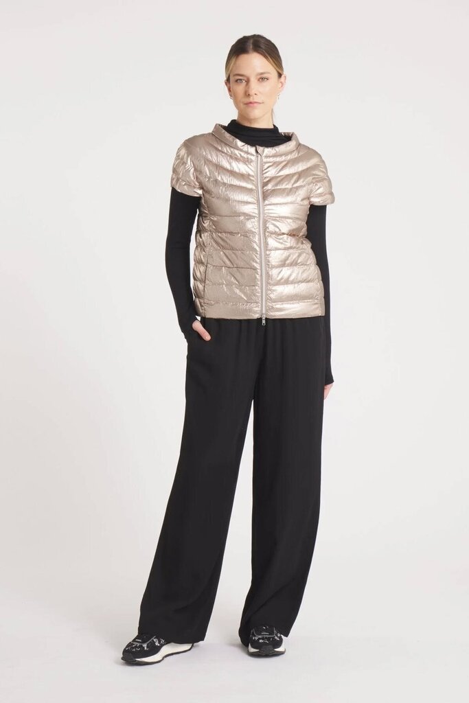 Cotes of London The St Ives Down Vest in Metallic Gold - Size Large (Retails for $248)