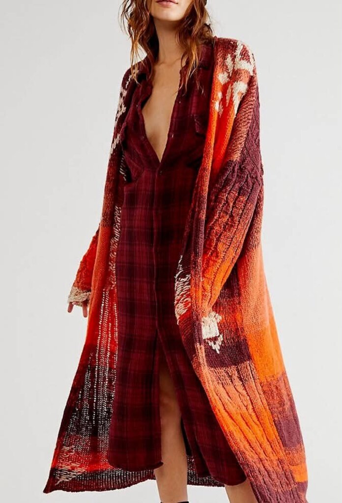 Free People Longline Maxi Cardigan - Size XS