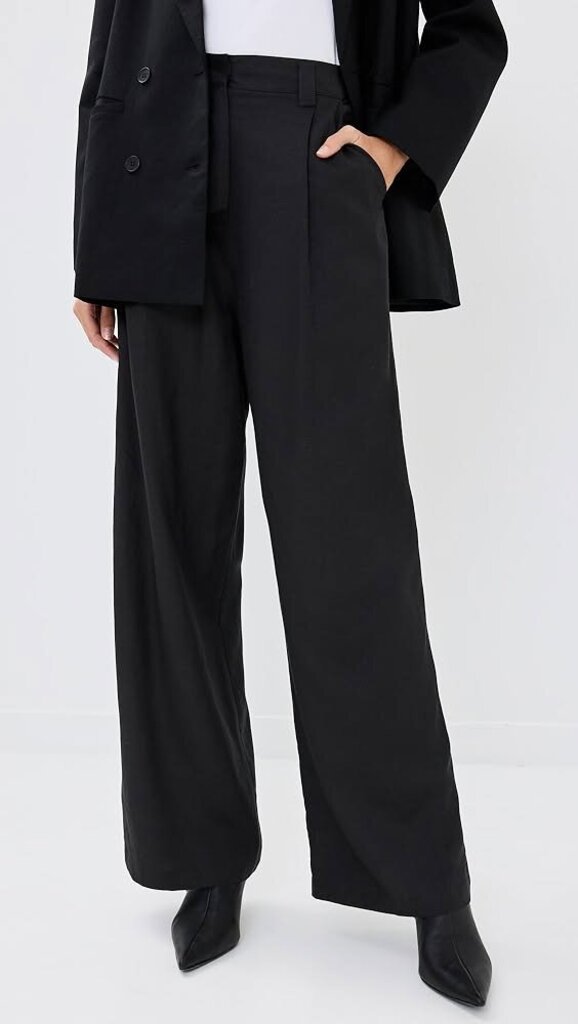 Reformation Mason Satin NWT Pants in Black - Size 12