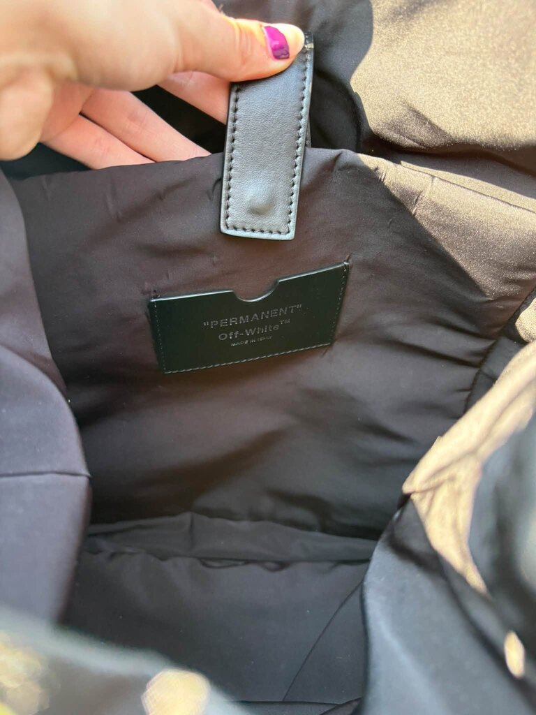 Off White Arrow Tuc Nylon Backpack