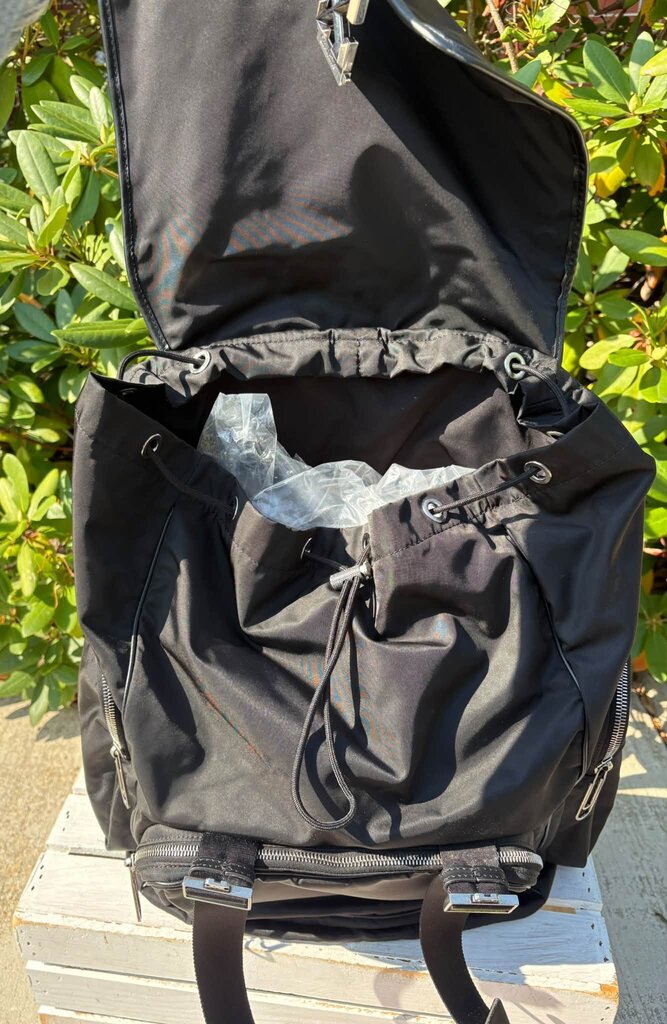 Off White Arrow Tuc Nylon Backpack