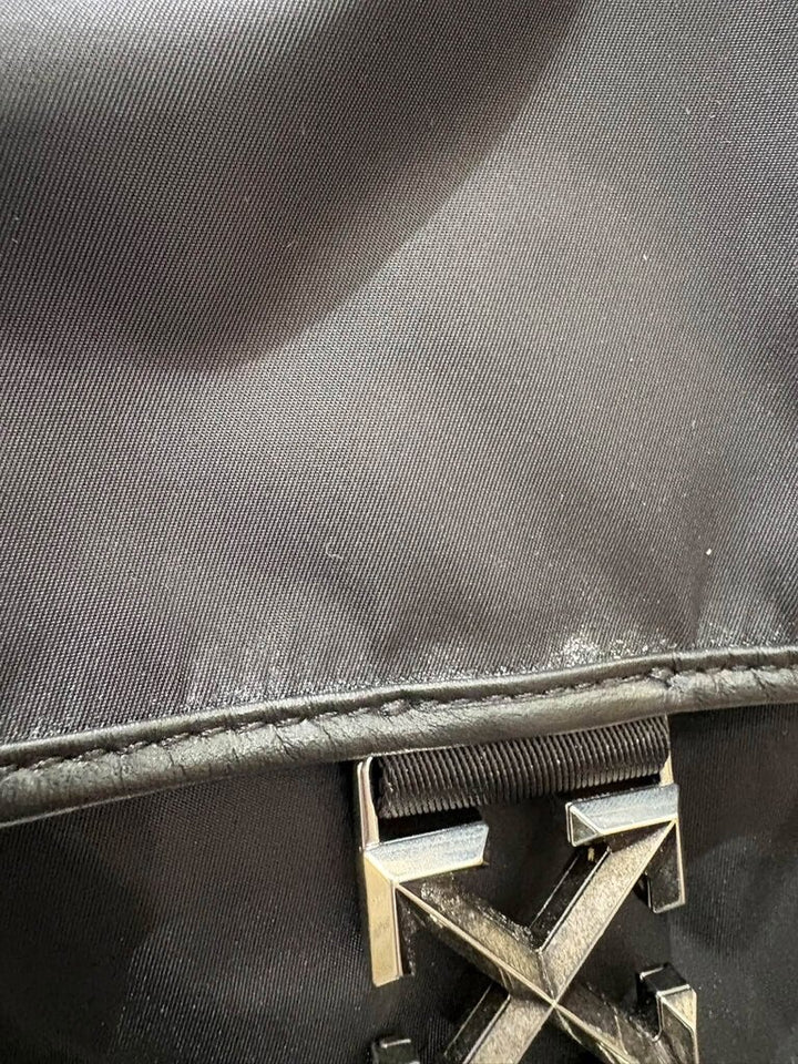 Off White Arrow Tuc Nylon Backpack