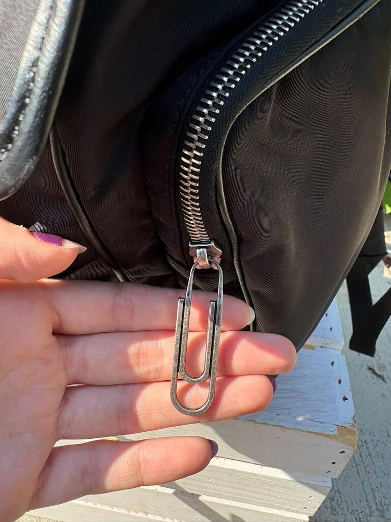 Off White Arrow Tuc Nylon Backpack