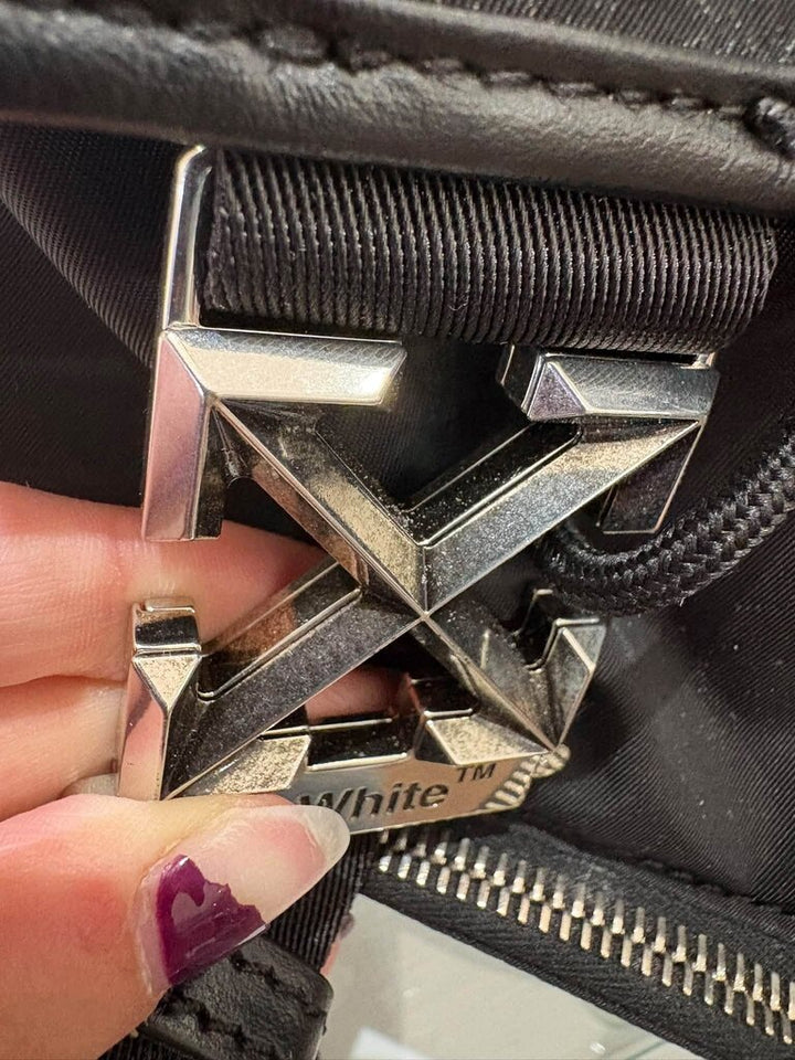 Off White Arrow Tuc Nylon Backpack