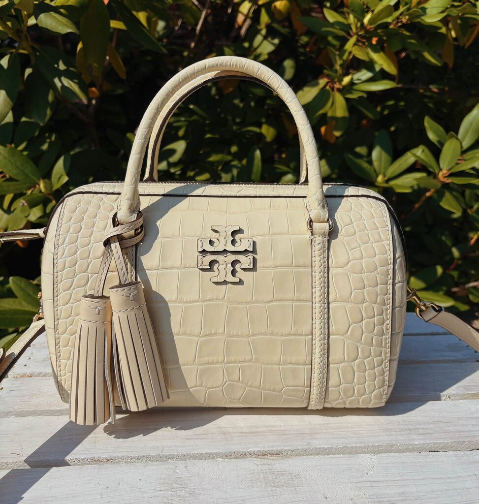 Tory Burch Thea Mini Embossed Leather Satchel (Retails for $548)