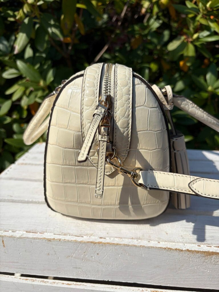 Tory Burch Thea Mini Embossed Leather Satchel (Retails for $548)