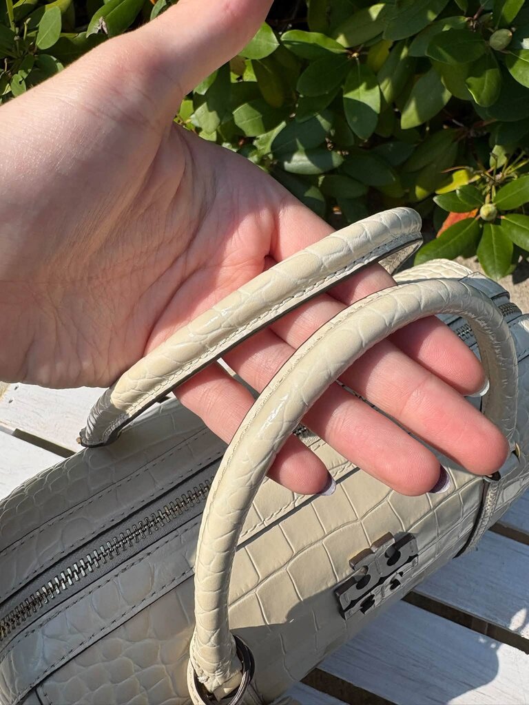 Tory Burch Thea Mini Embossed Leather Satchel (Retails for $548)