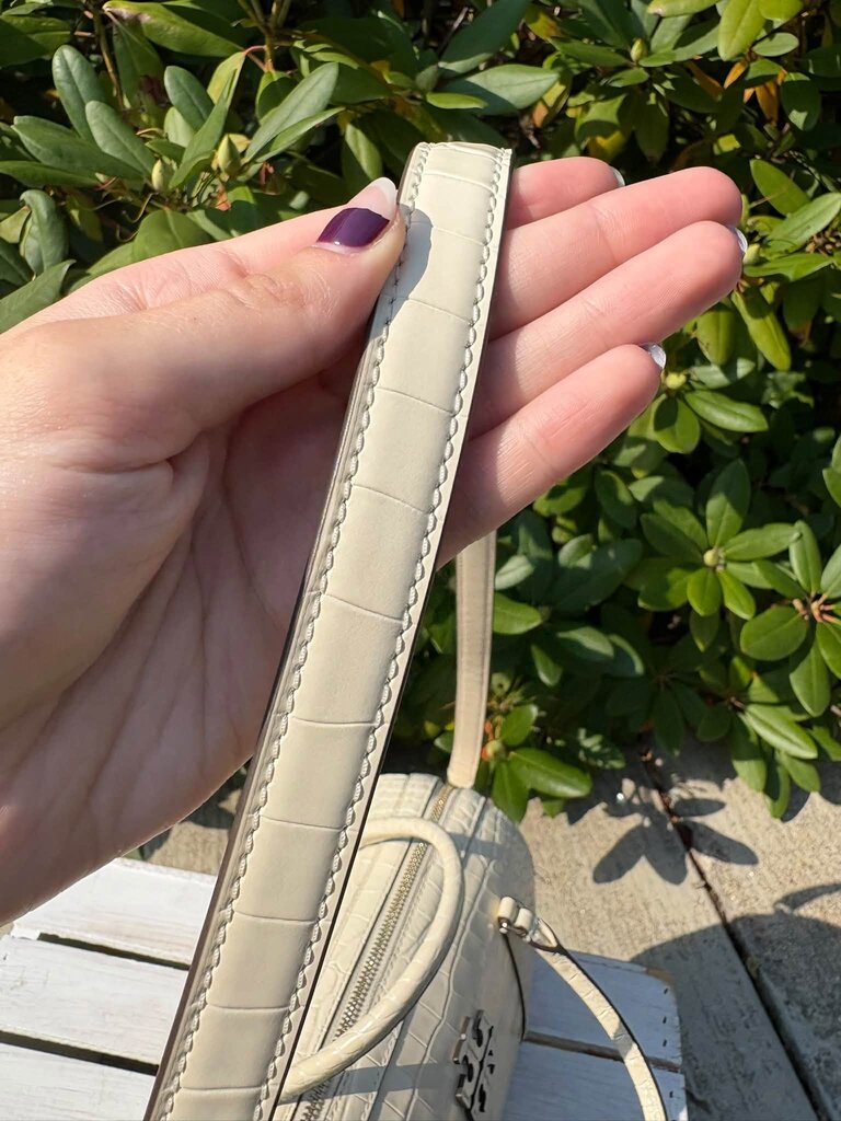 Tory Burch Thea Mini Embossed Leather Satchel (Retails for $548)