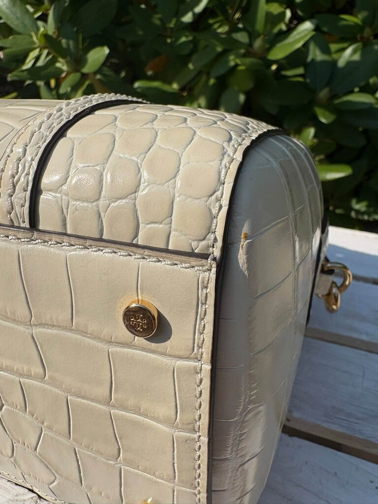 Tory Burch Thea Mini Embossed Leather Satchel (Retails for $548)