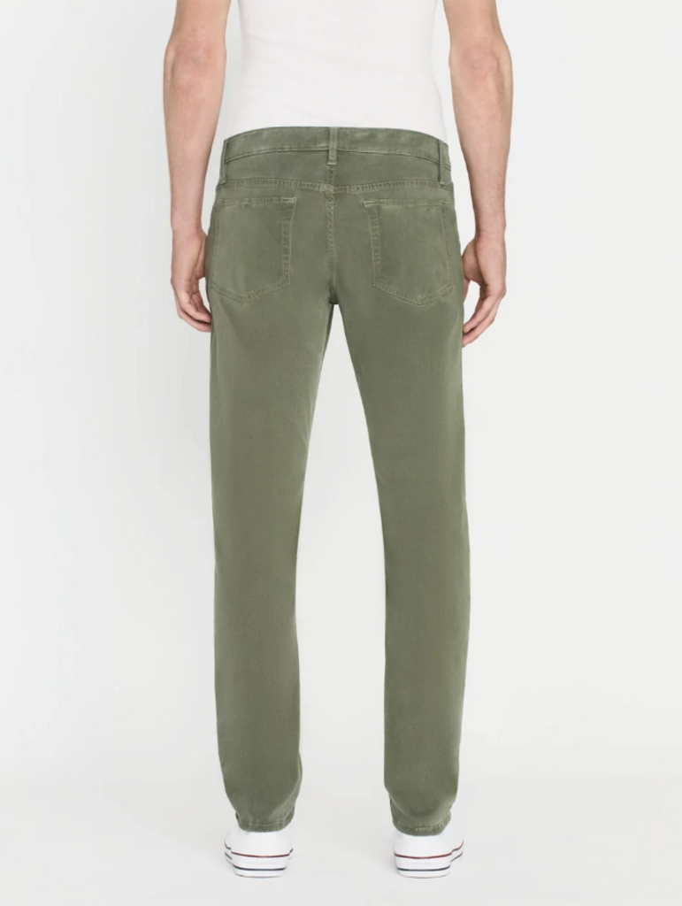 Frame Men's L'Homme Brushed Twill Pants in Washed Military - Size 32