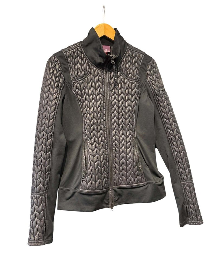 Zella Diamond Quilted Full Zip Jacket- Size Medium