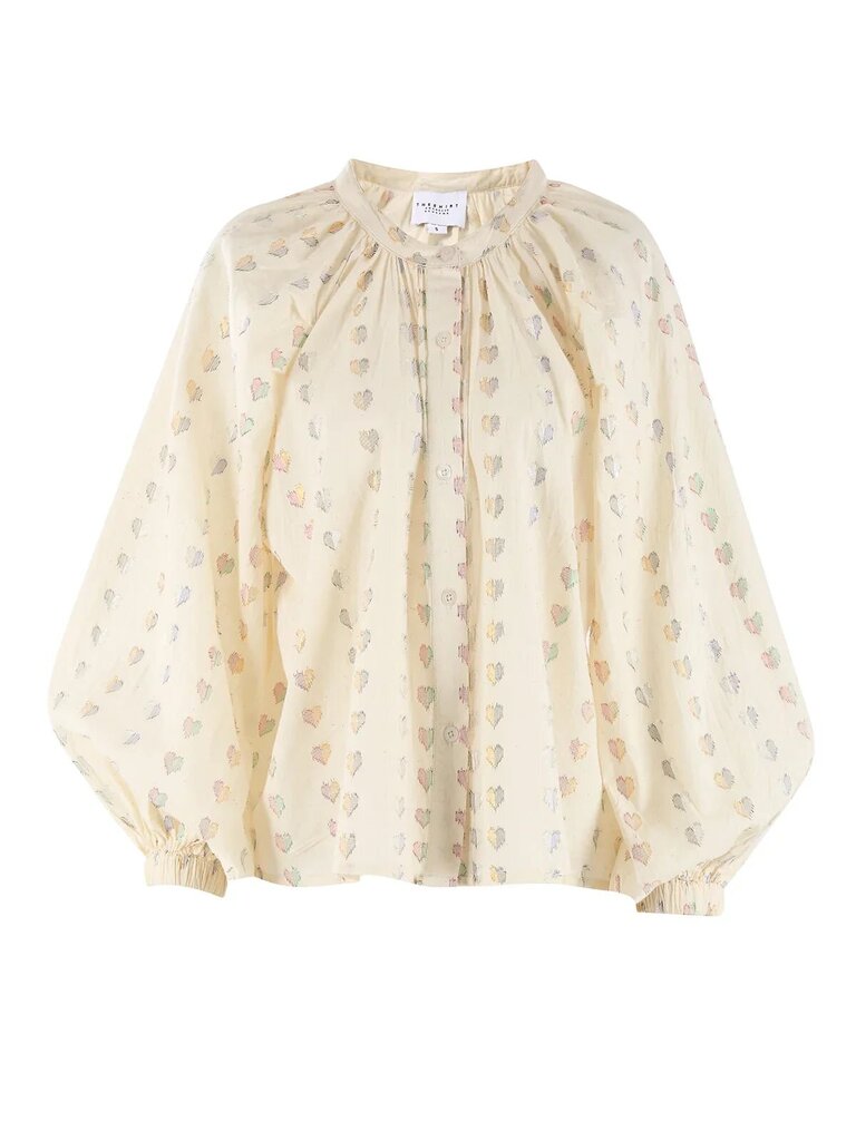 The Shirt 'The Minka Shirt' in Lurex Hearts - Size XS