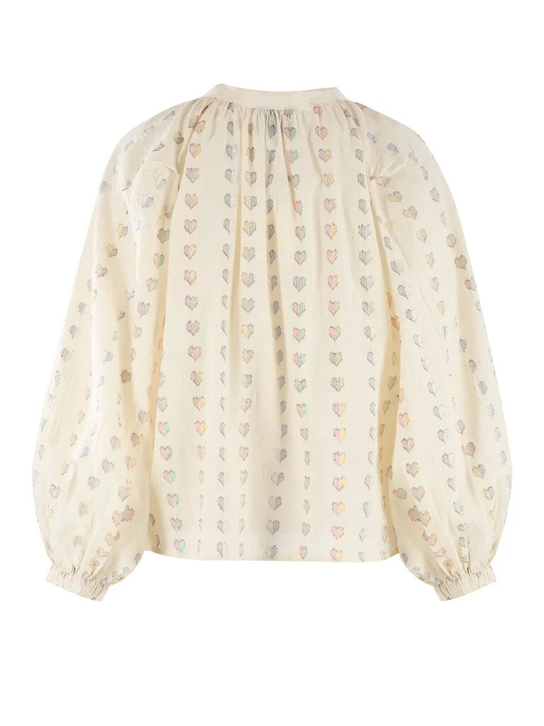 The Shirt 'The Minka Shirt' in Lurex Hearts - Size XS