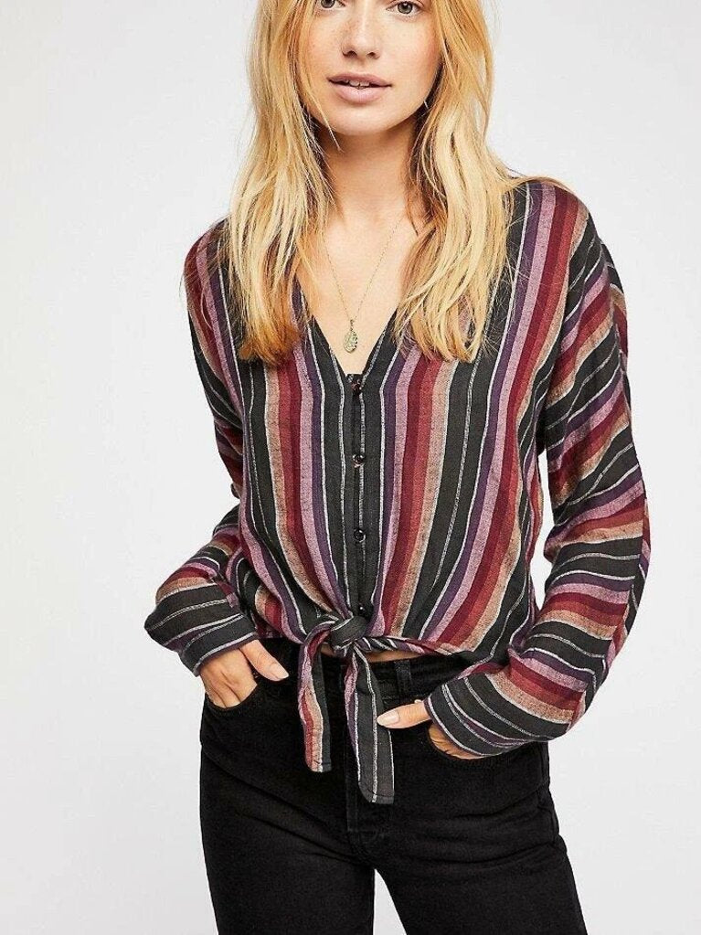 Rails Sloane Top in Brava Stripe - Size Small