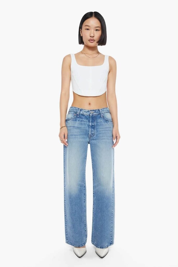 Mother Lil Dodger Button Sneak Jeans in Wipeout - Size 31 (Retails for $278)