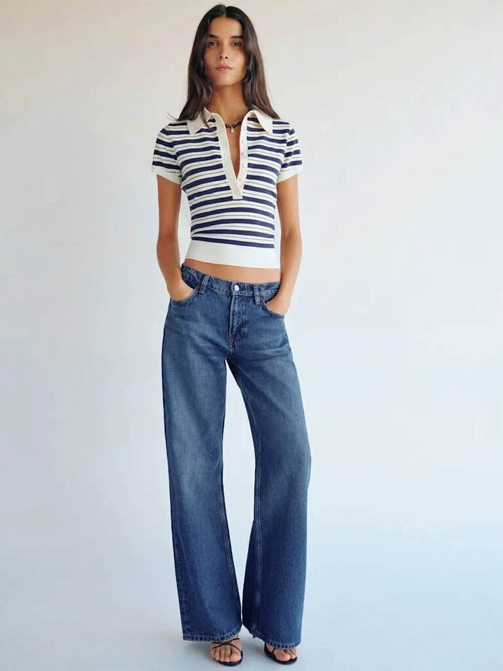 Reformation Cary Low Rise Slouchy Wide Leg Long Jeans - Size 30 (Retails for $178)
