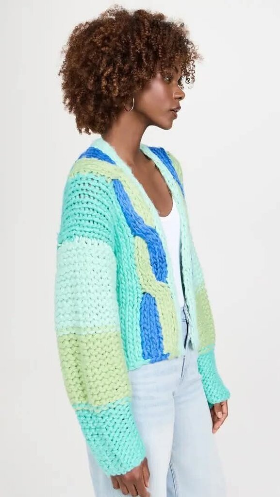 Little Lies Pacific Color Blocked Cardigan - Size S/M (Retails for $163)