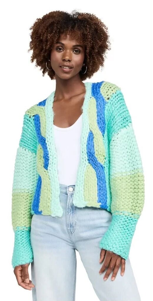 Little Lies Pacific Color Blocked Cardigan - Size S/M (Retails for $163)