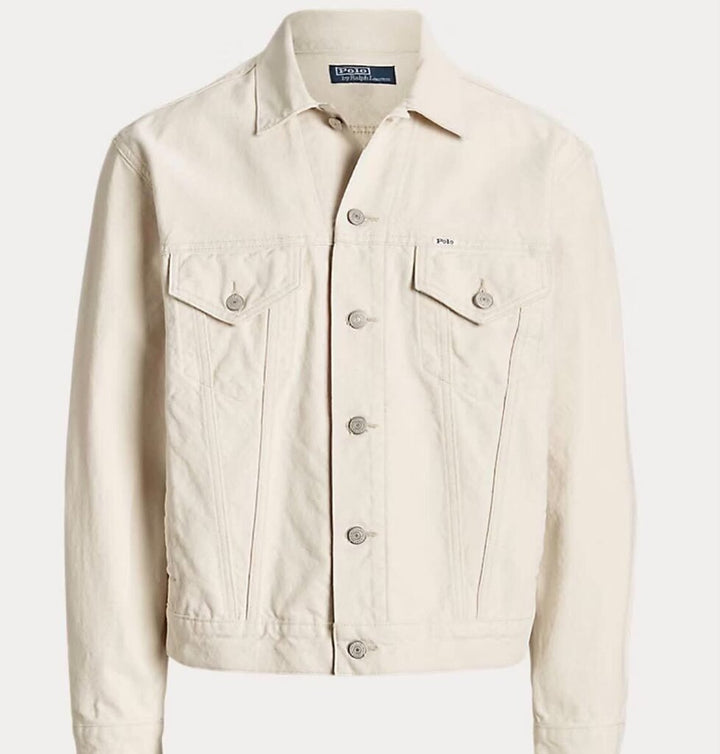 Men's Ralph Lauren Relaxed Fit Canvas Trucker Jacket - Size Medium (Retails for $298)