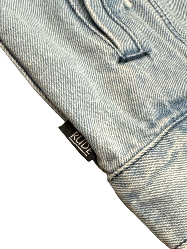 IRO NWT Distressed Denim Vest Jacket - Size 34