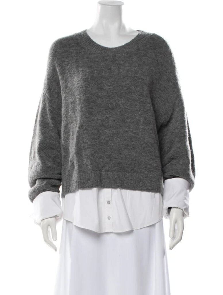 Cinq a Sept Layered Sweater in Grey - Size Small