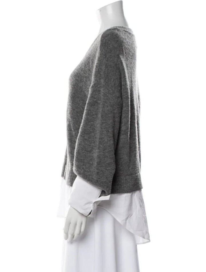 Cinq a Sept Layered Sweater in Grey - Size Small