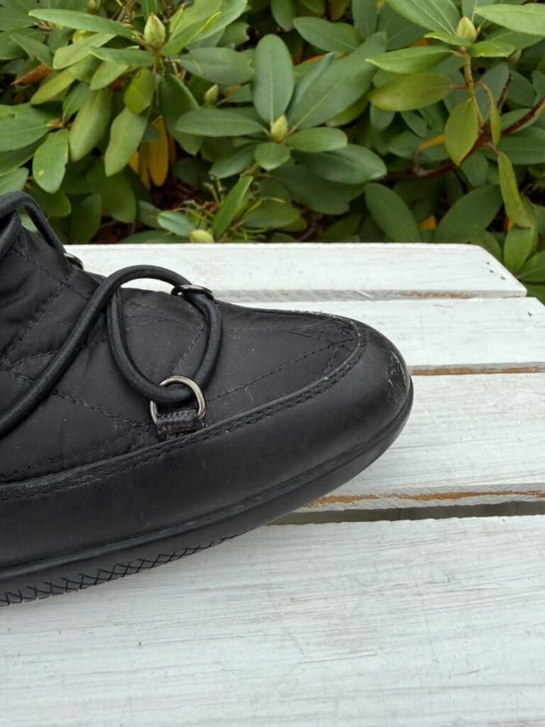 Prada Vintage Quilted Nylon Wedge Boots - Size 36.5