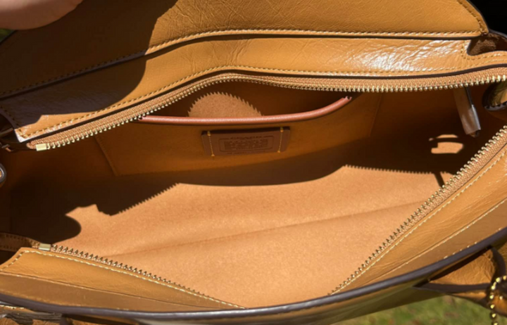 Coach Restored Empire Carryall Bag 34 in Brass/Honey Brown