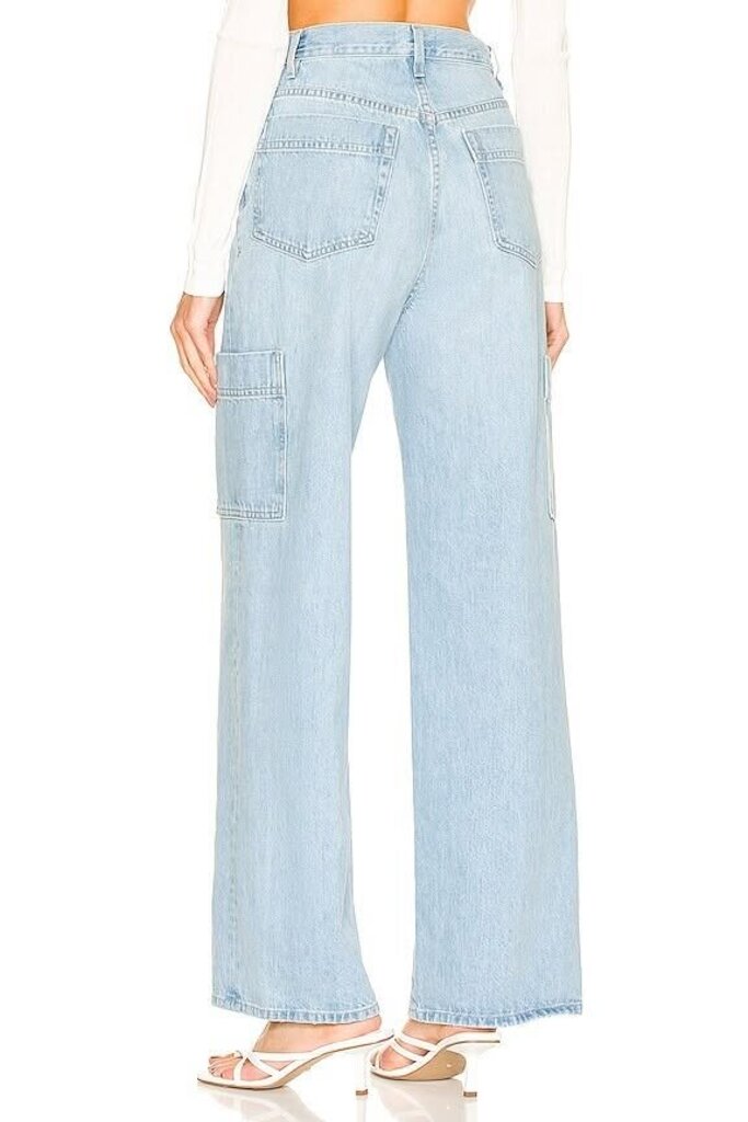 Frame High Rise Baggy Pocket Jeans in Genoa - Size 27 (Retails $288)