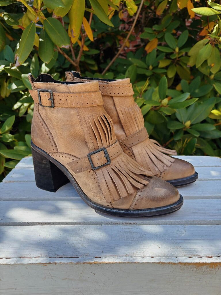Free People Circle Back Fringe Booties - Size 38