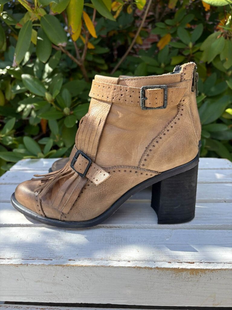 Free People Circle Back Fringe Booties - Size 38