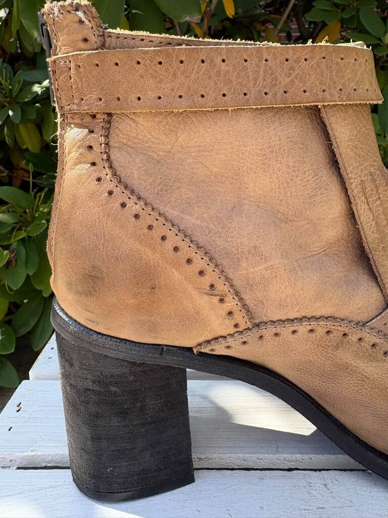 Free People Circle Back Fringe Booties - Size 38