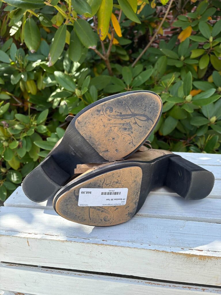 Free People Circle Back Fringe Booties - Size 38
