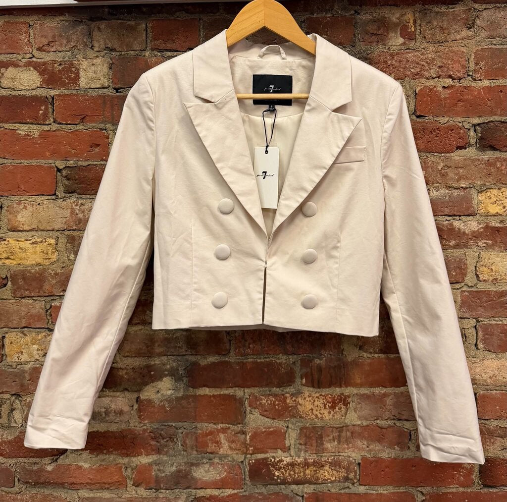 7 For All Mankind Cropped Trench Coat - Size Small