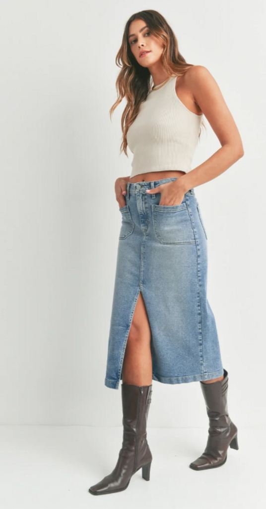 Just Black The Desi Utility Pocket Skirt - Size XS
