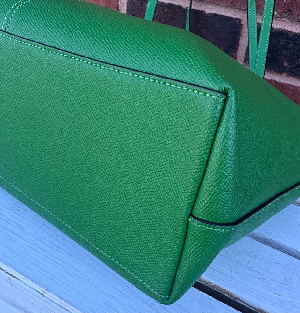 Coach Zip Top Tote Bag In Kelly Green