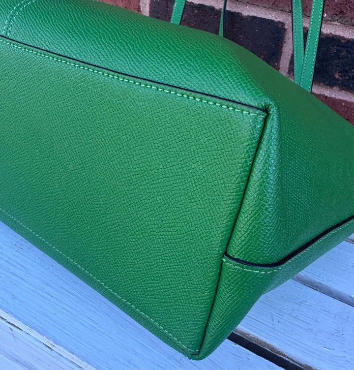 Coach Zip Top Tote Bag In Kelly Green