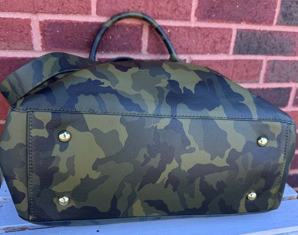 Mark & Graham Camo Leather Hobo Bag