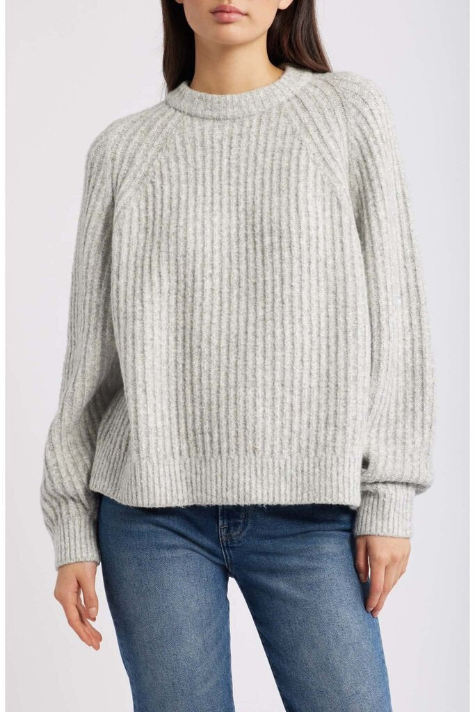 Madewell Rib Cotton Blend Sweater - Size XS